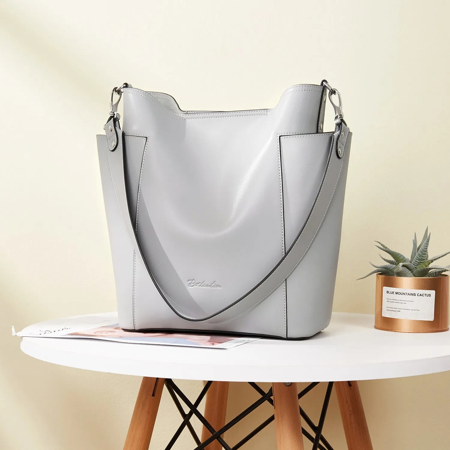 Lotty Functional and Fashionable Buttery Soft Leather Hobo Bag