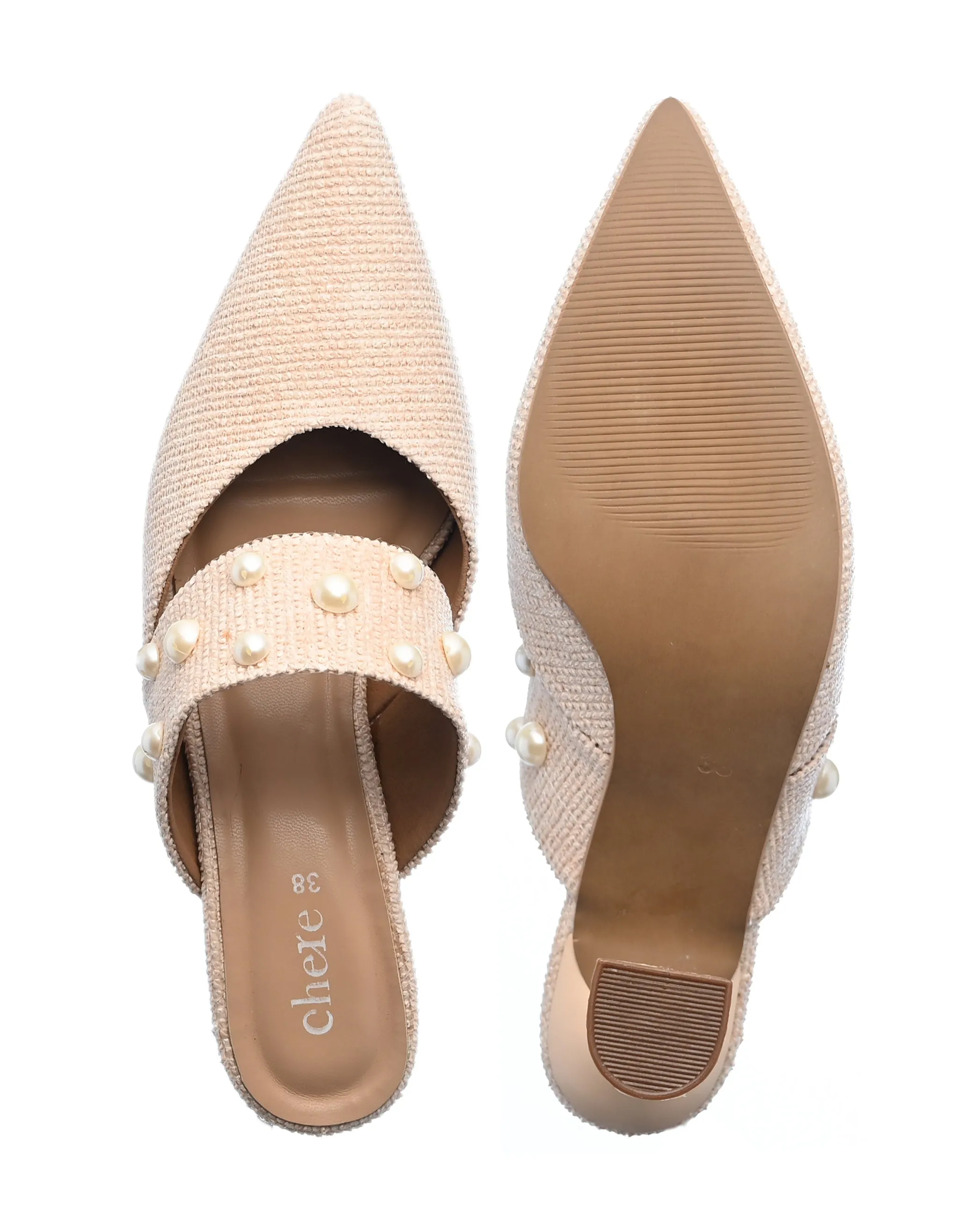 Luxe Pearl Mules for Women