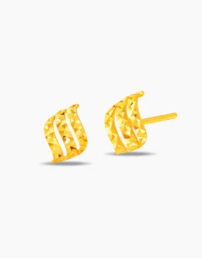 LVC 9IN Harley Studded 999 Gold Earrings