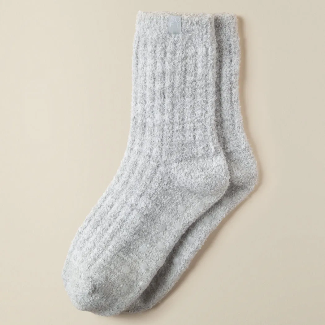 Marshmallow Crew Socks