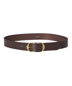 Nili's Belt in Dark Brown W/ Antique Brass Buckle