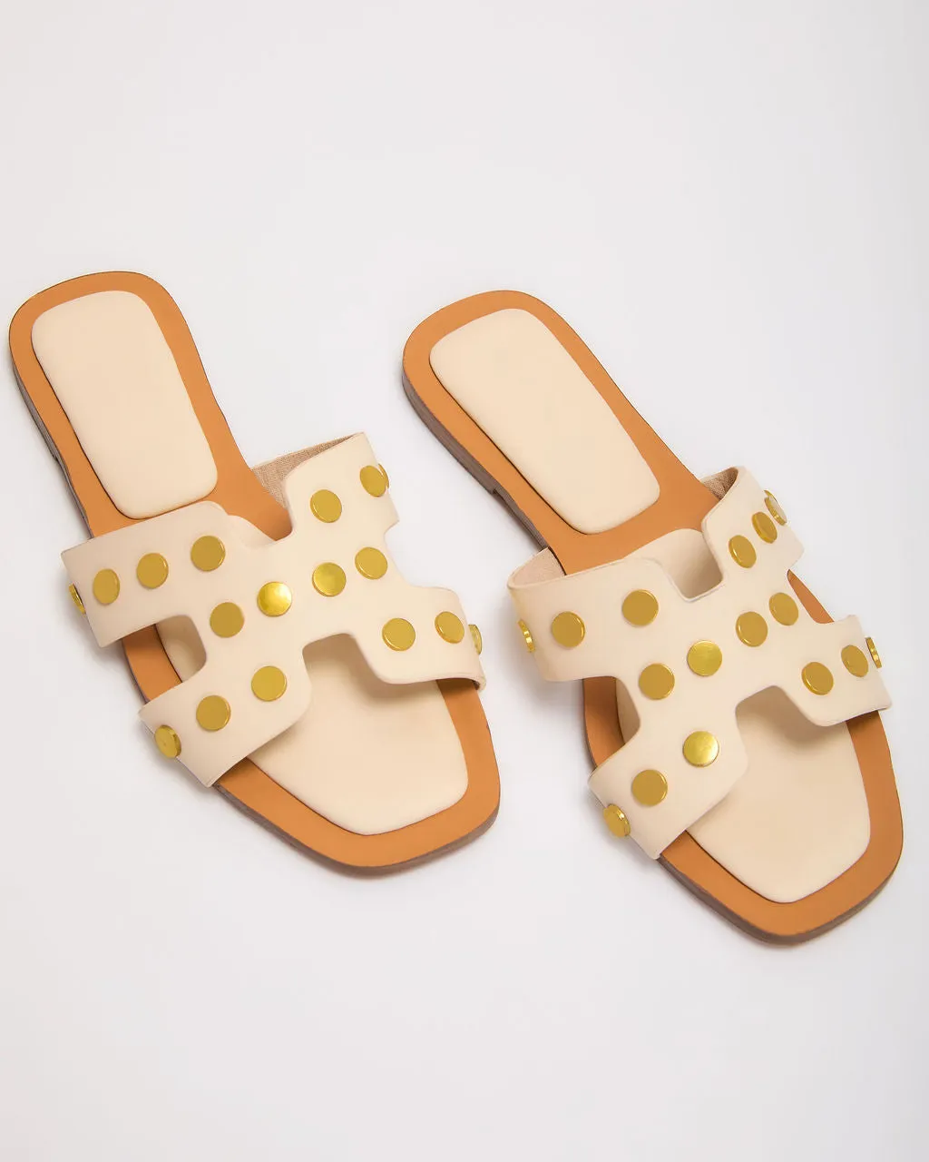 Off the Coast Studded Flat Sandals