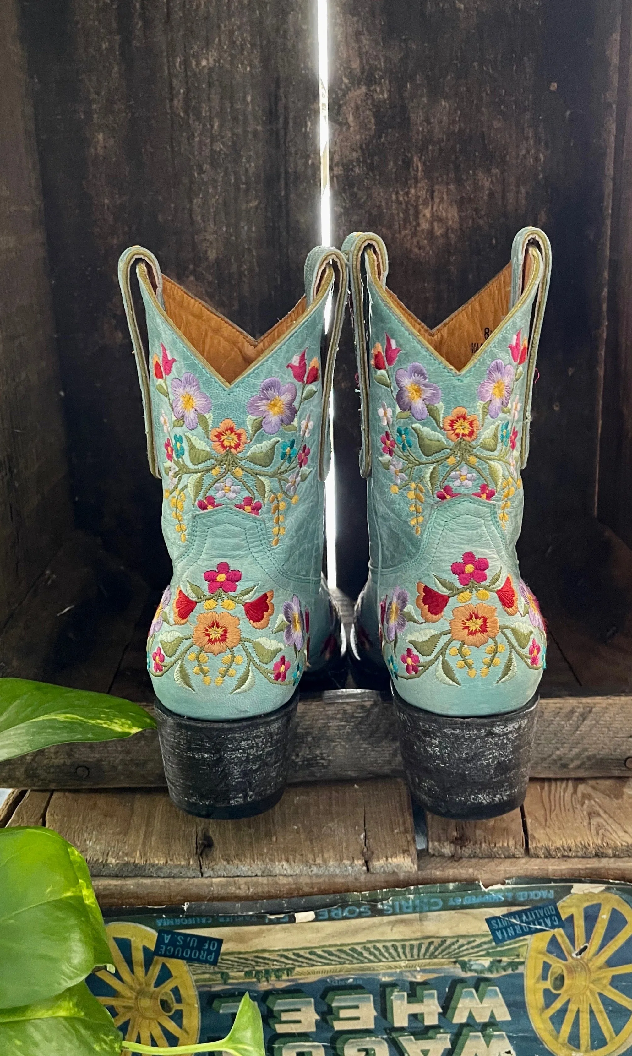 OLD GRINGO Sora Embroidered Leather Cowgirl Boots, Size 8 1/2