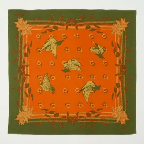 One Ear Brand 'Parrot Pea' Bandana - Orange