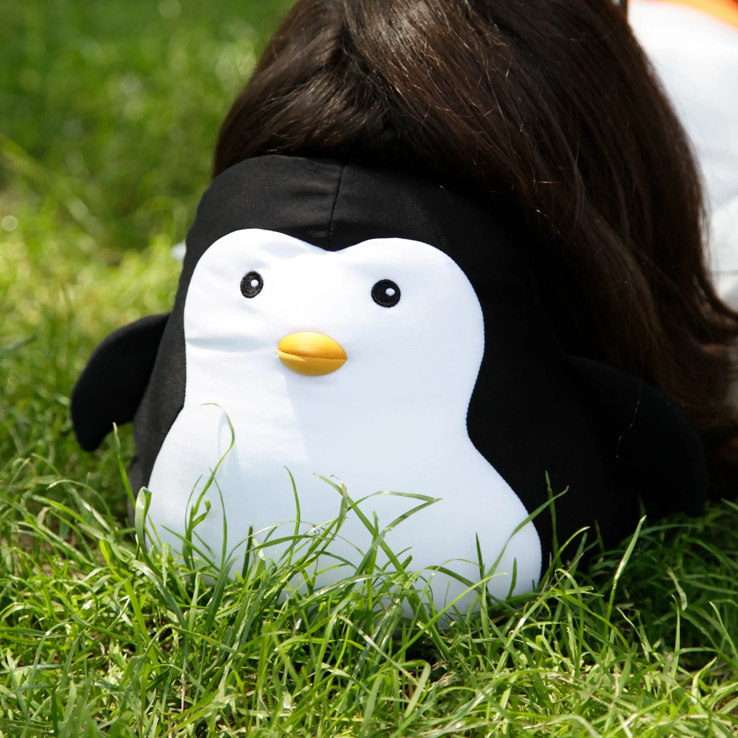 Penguin Zip & Flip Travel Pillow