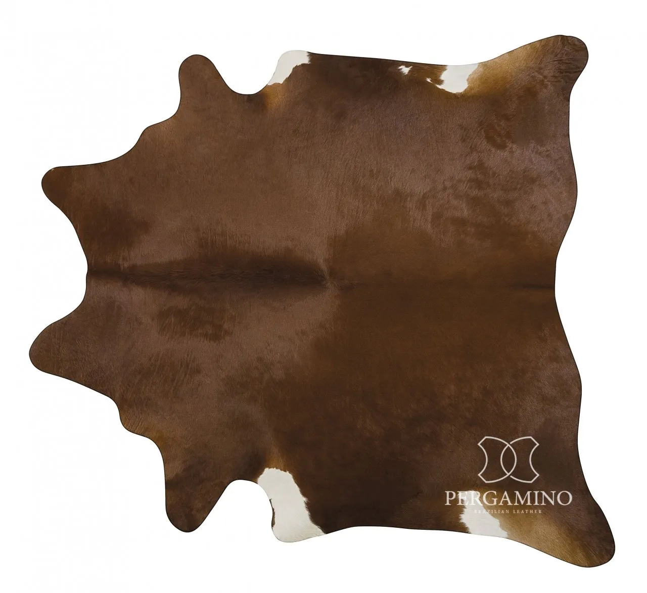 Pergamino Solid Brown Cowhide Rug