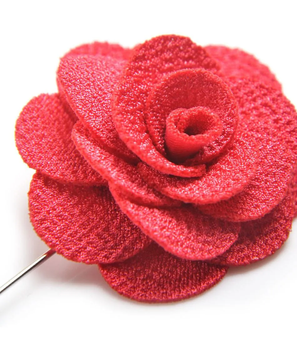 Pink Rose Flower Lapel Pin