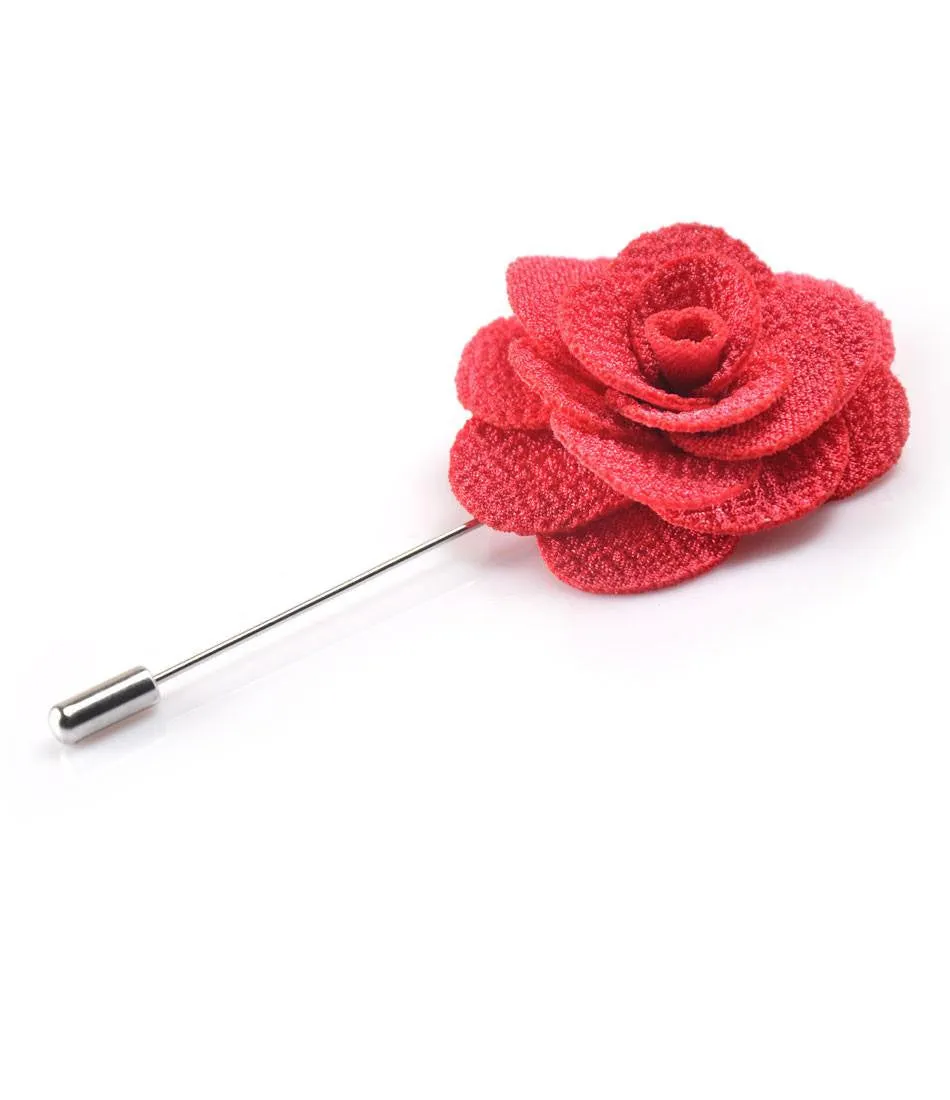 Pink Rose Flower Lapel Pin