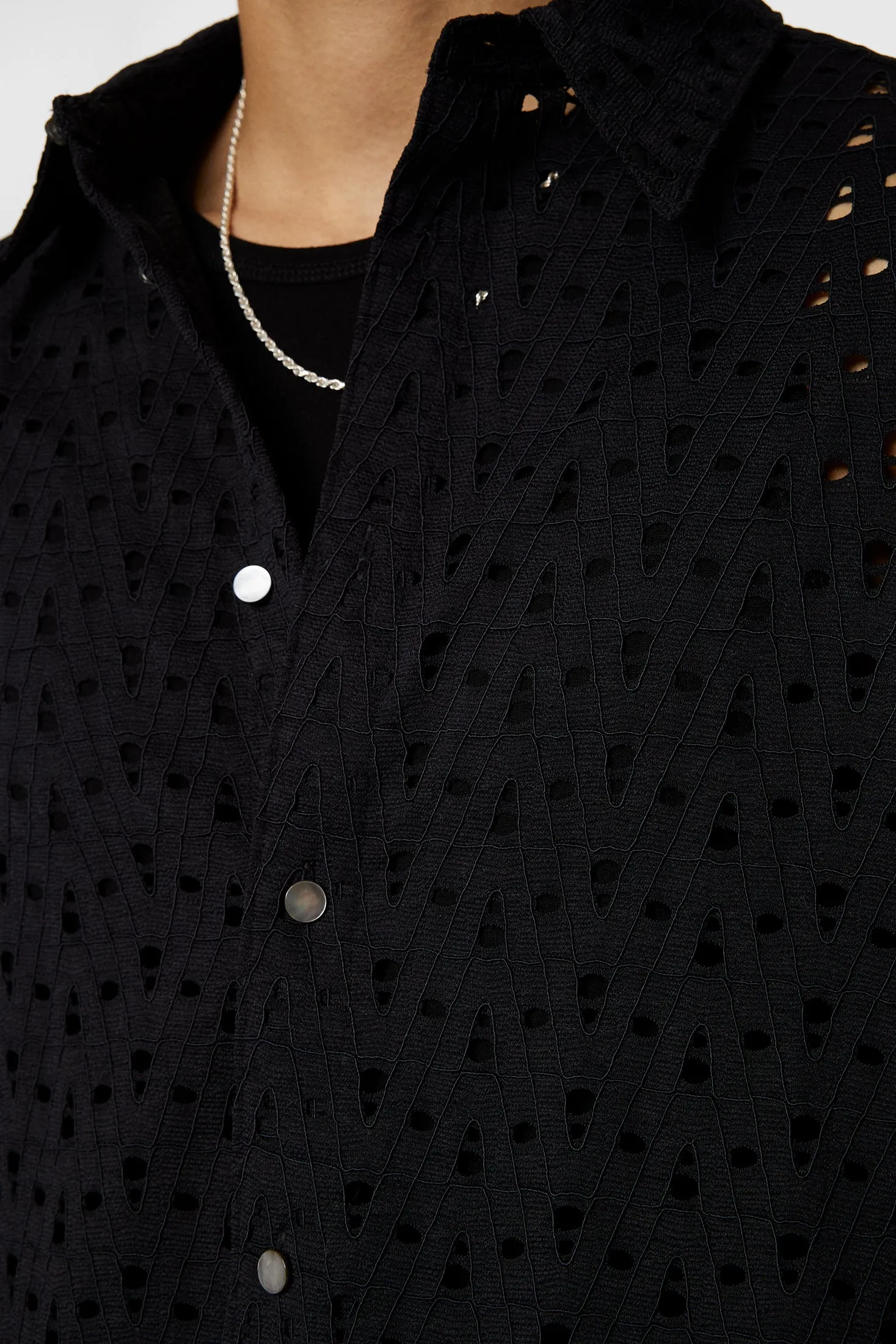 Reg Lace Shirt / Black