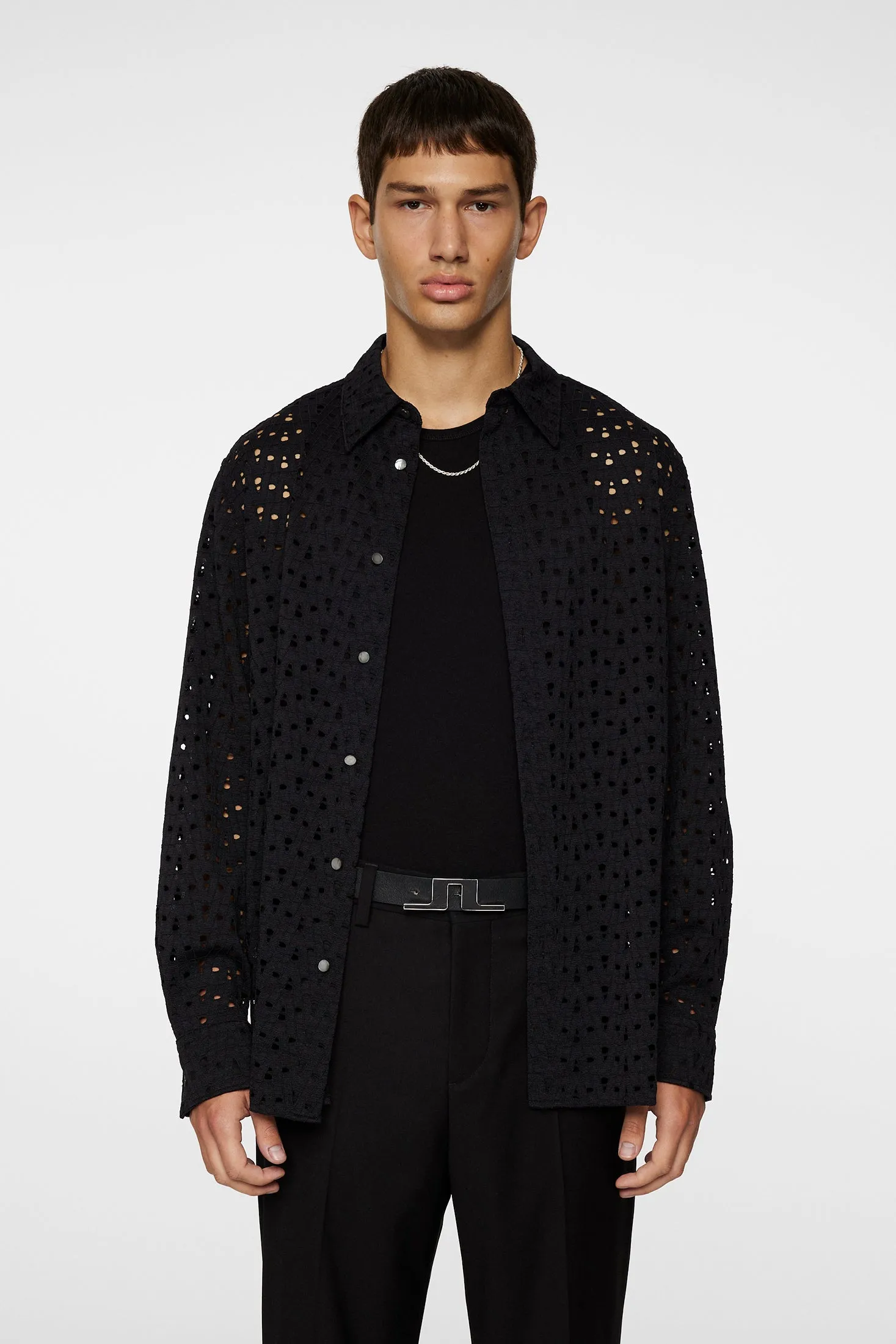 Reg Lace Shirt / Black