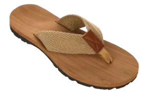 Sandals Mens Flip Flop Woven Wood Grain Sandal