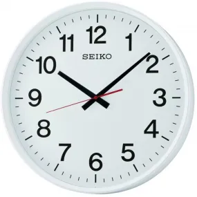 Seiko White Matte Large Wall Clock QXA700W