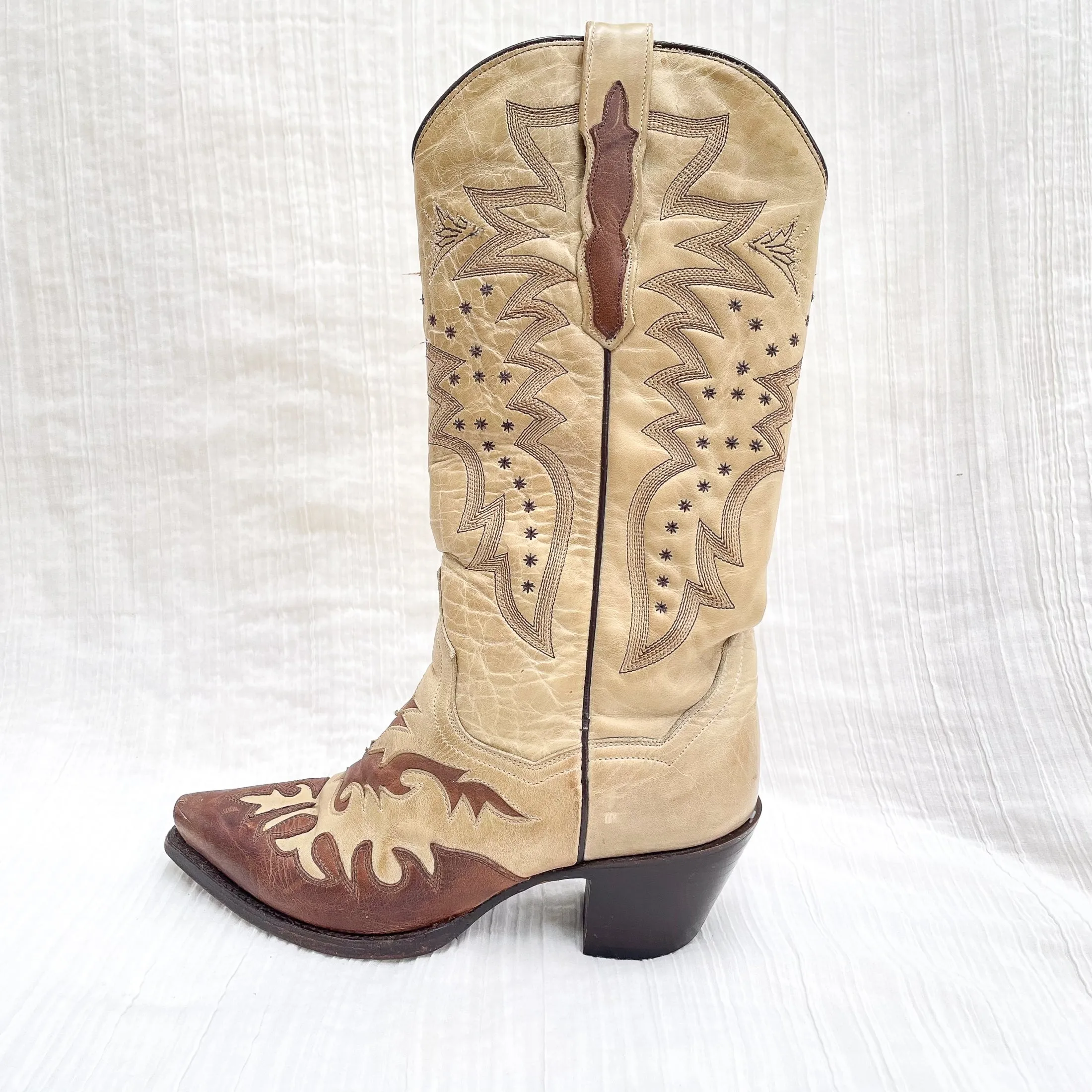 SOLD Vintage Dan Post Womens Western Boots 7 1/2M