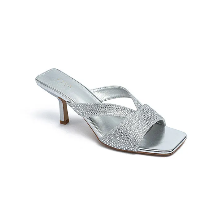 Square Toe Embellished Mule BB 44