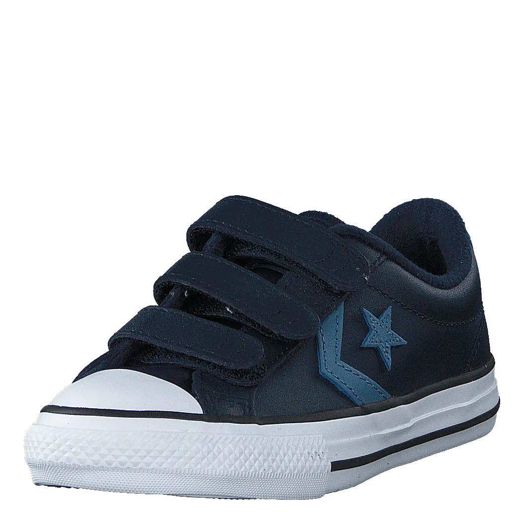 Star Player 3v Leather Ox Obsidian/aegean Storm/white