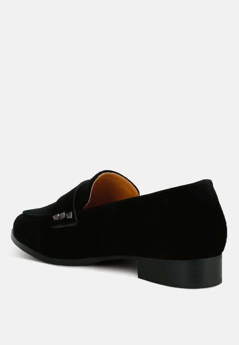 Studded Suede Loafers By Ruw