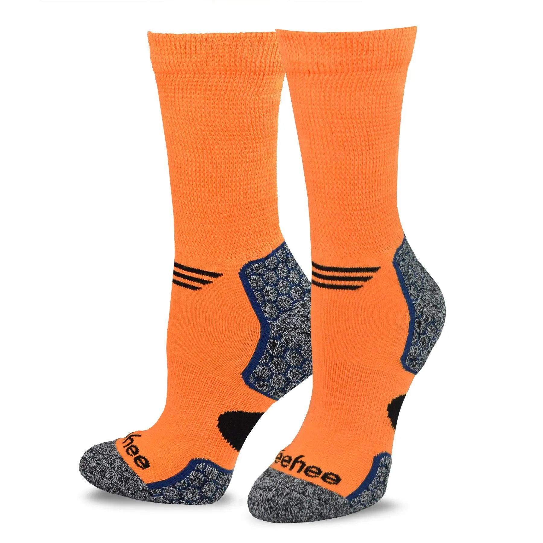 TeeHee Socks Men's Diabetic Bamboo Crew Bright 6-Pack (12029)