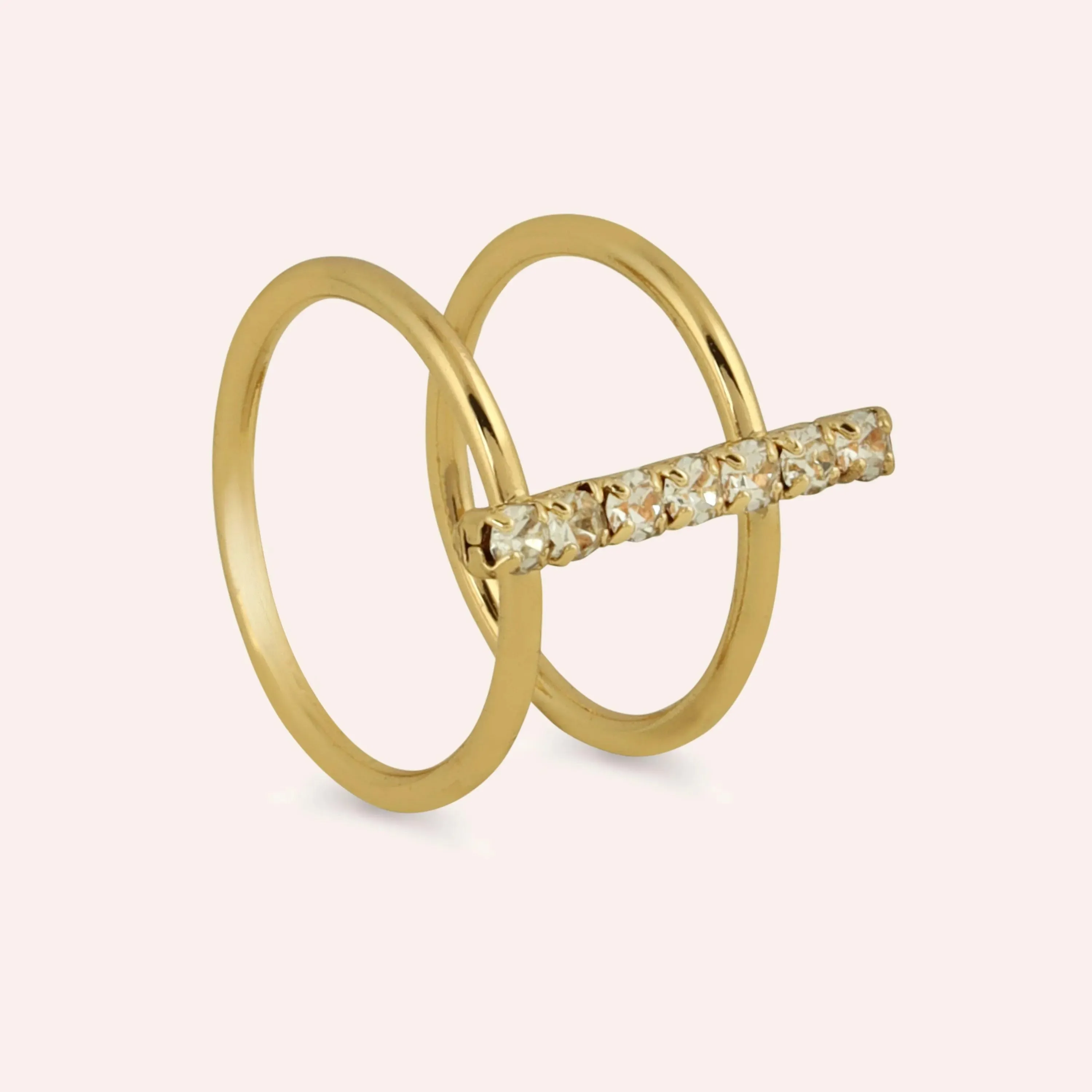 TFC Bloom Bridge Gold Plated Ring