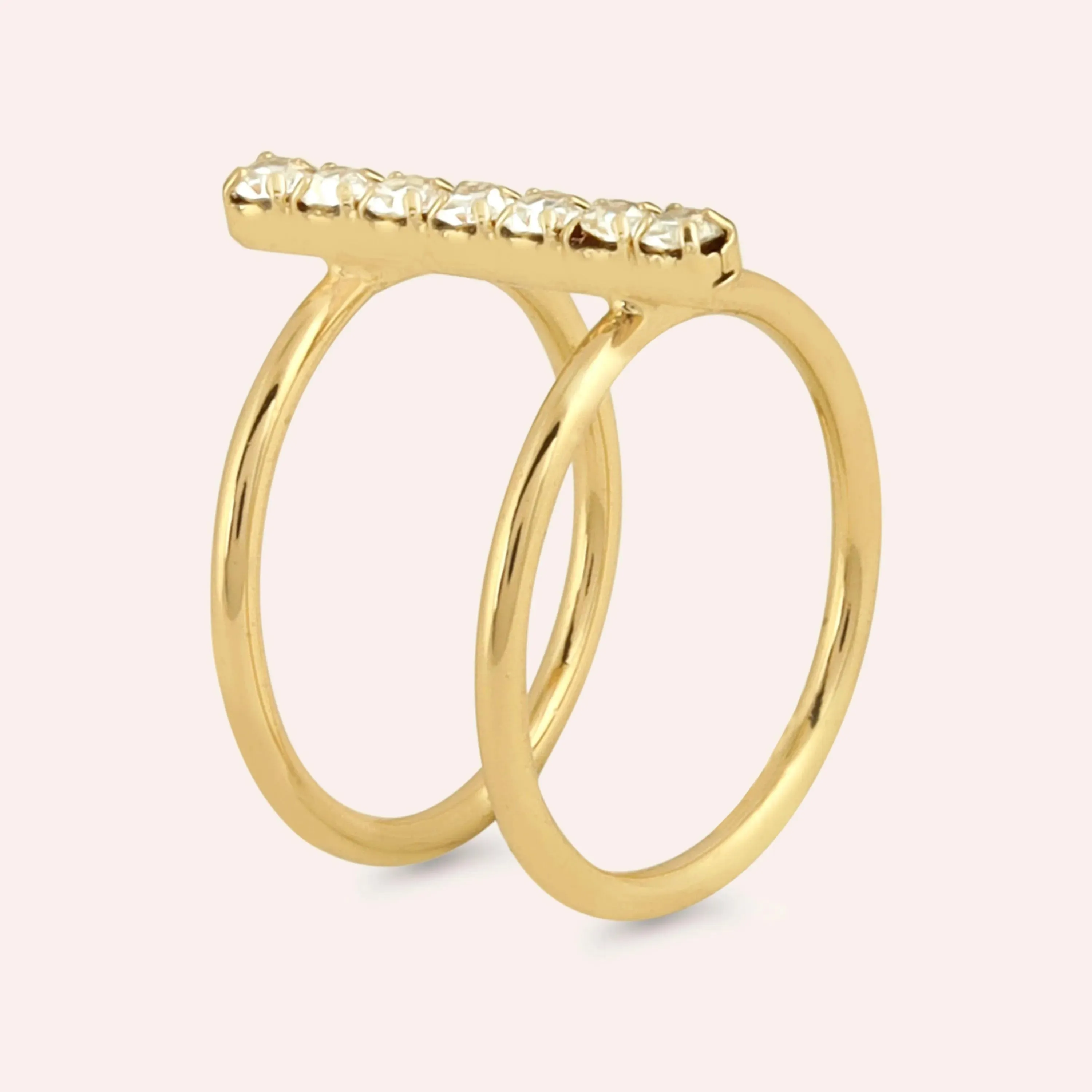 TFC Bloom Bridge Gold Plated Ring