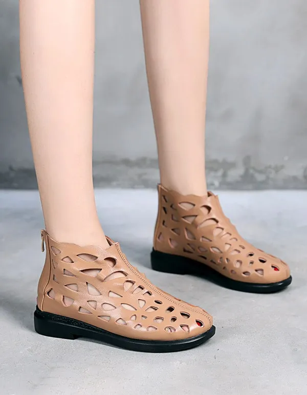 Women's Summer Breathable Hollow Sandals Boots 34-43