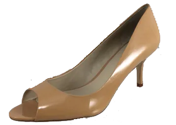 Womens's "Shoes n More" by J.LITVACK   •Patent Leather• Open-Toe  Pump