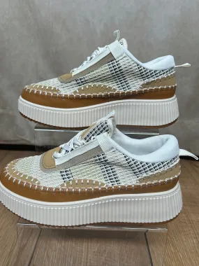 Woven Tan Trainers